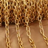 1M Heavy Chunky Hip Hop Chain Stainless Steel Frosted Oval Link Chains for DIY Men Jewelry Making Punk Necklace Bracelet Chain