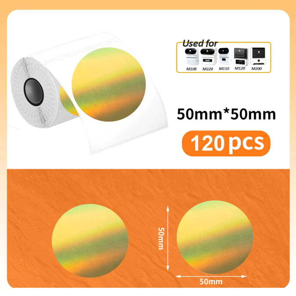 Compact Thermal Label Printer with Self-Adhesive Paper, 20-50mm