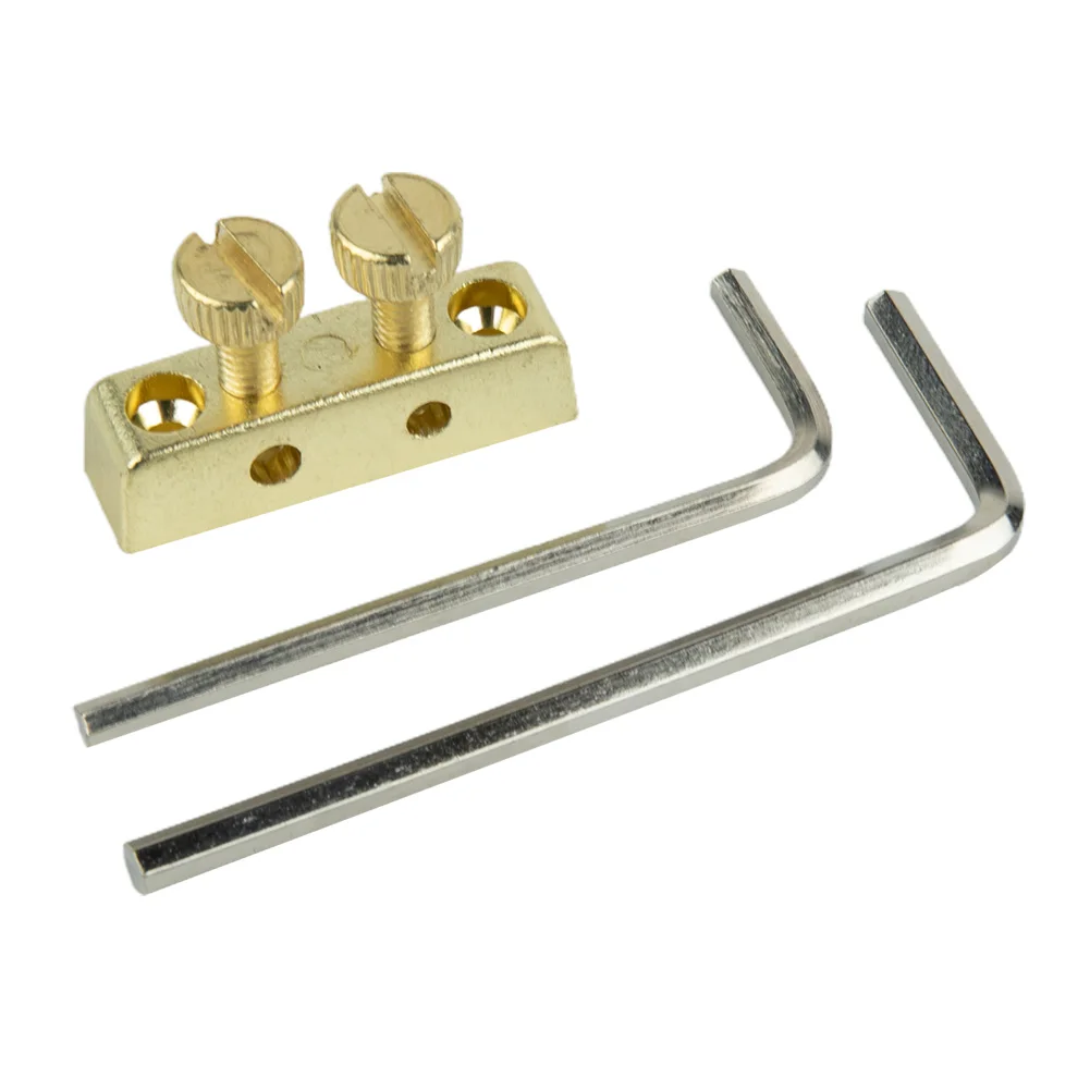 Guitar Parts Hex Wrench Holder Gold Guitar Tremolo Silver With Screws With Wrenches 1 Set Accessorys Brand New headstock mounted allen key wrench holder tool for floyd rose tremolo allen wrench holder for guitar electric guitar tremolo
