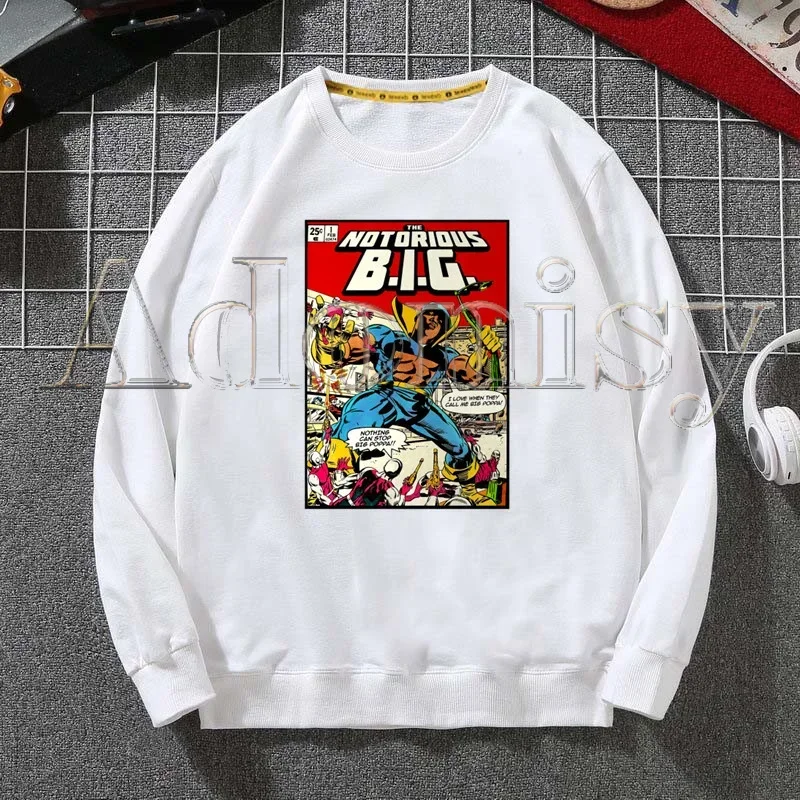 

Notorious BIG Hoodies Sweatshirts Men Woman Male Brand Casual Tops Fashion White Color Autumn Winter Hip Hop Hoody