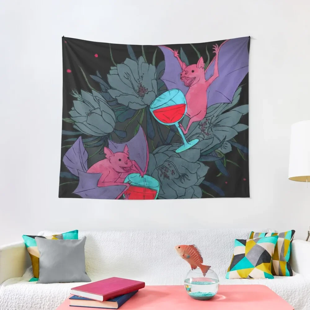 

party bats Tapestry Carpet On The Wall Decor For Room Decorative Paintings Wall Mural Tapestry