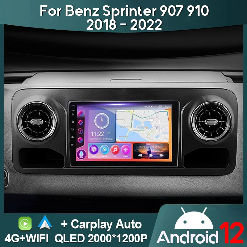 MAMSM Car Radio For Benz Sprinter 907 910 2018 - 2022 Android 12