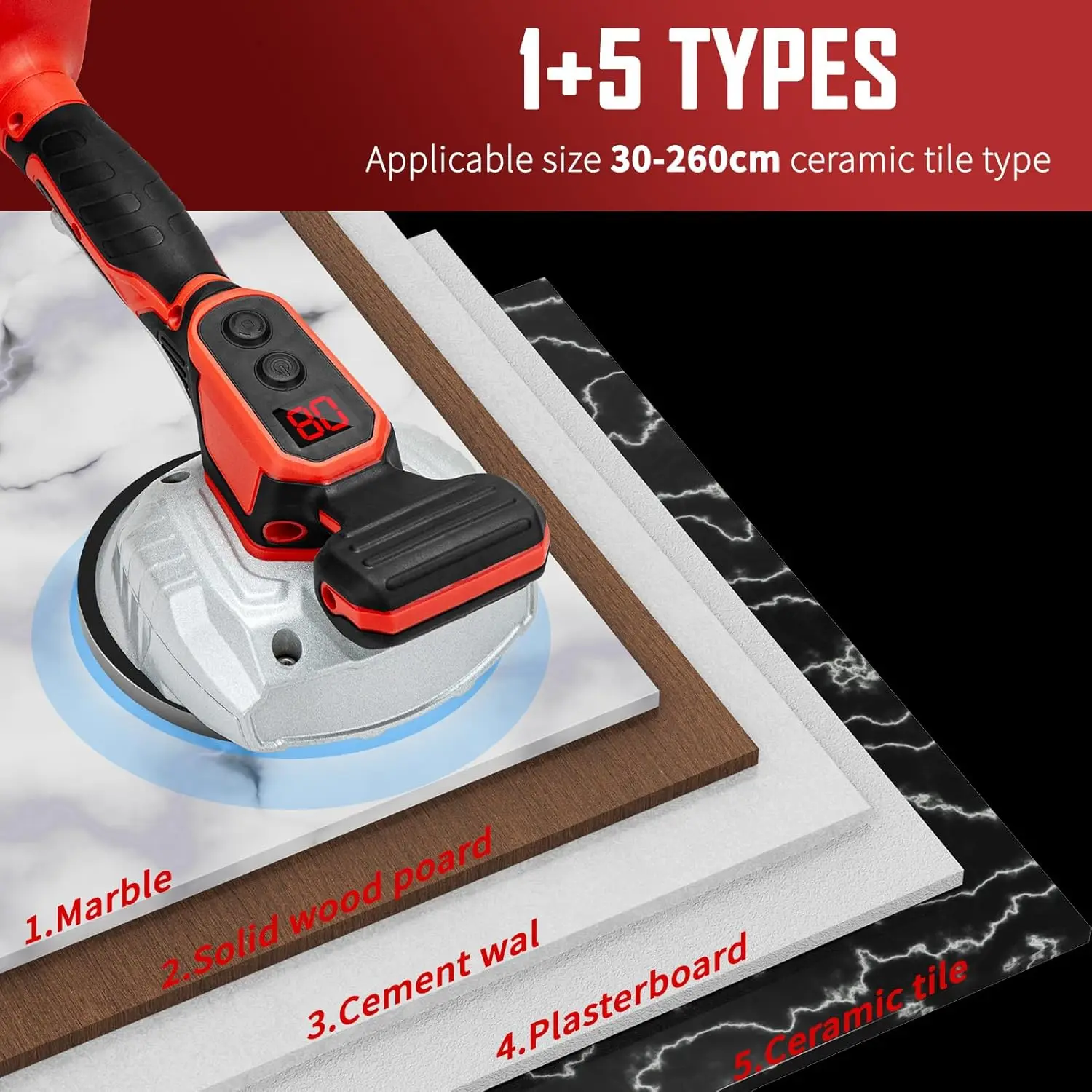 Tile Vibration Tool for Milwaukee 18V Battery, Handheld Tile Tools Max Tile Vibration Tool for Milwaukee 18V Battery, Handheld Tile Tools Max
