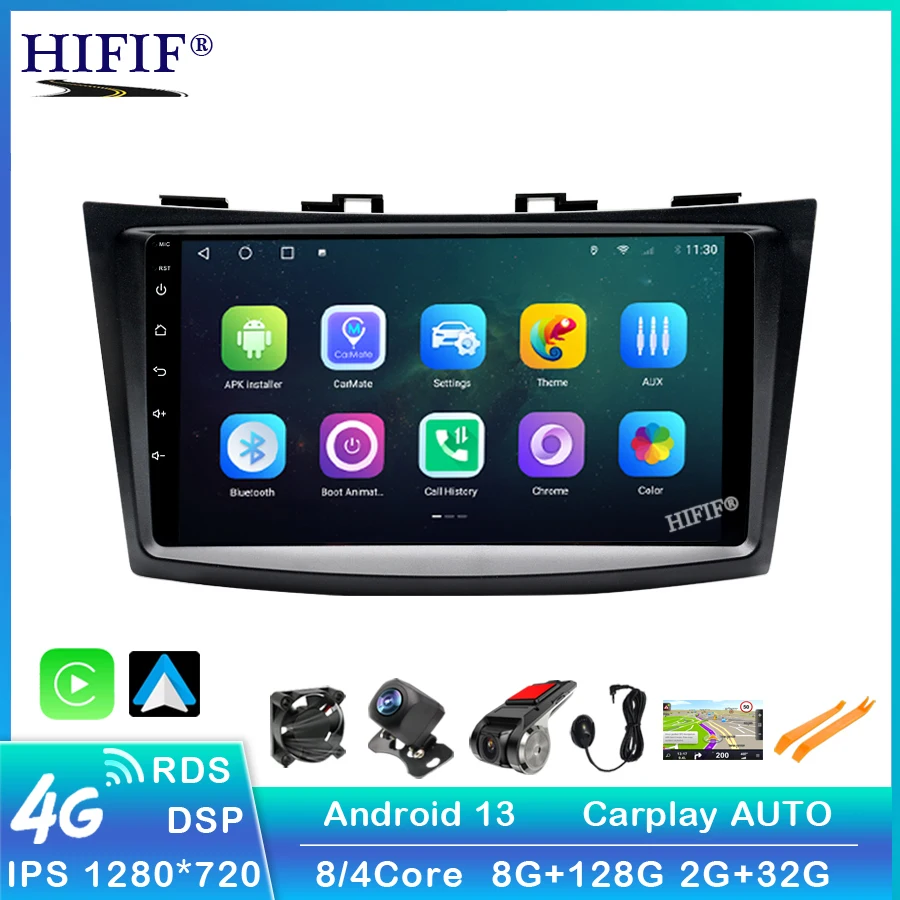 

Android 13 Car Multimedia Player For Suzuki Swift 4 2011-2015 Swift4 Car Radio Auto Stereo Video 2 DIN GPS Navi CarPlay 9 INCH