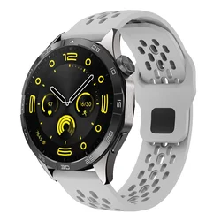 Versatile Silicone Sports Replacement Strap - Multiple Sizes for 18mm width (Light grey)