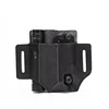 Outdoor Leather EDC Tool Knife Sheath Pockets Multitools Holder Essentials Organizer Belt Pouch Pocket Hunt Portable Flashlight 1