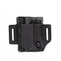 Outdoor Leather EDC Tool Knife Sheath Pockets Multitools Holder Essentials Organizer Belt Pouch Pocket Hunt Portable Flashlight 1