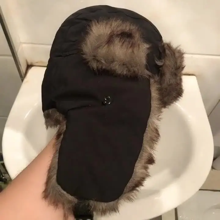 Winter Trapper Warm Russische Trooper Faux Bont Grote Oorflappen Skiën Warme Hoed Cap Vrouwen Mannen Unisex Winddicht Waterdichte Aviator Hoed Hoed Cap Lederen Hoed black-57-58CM