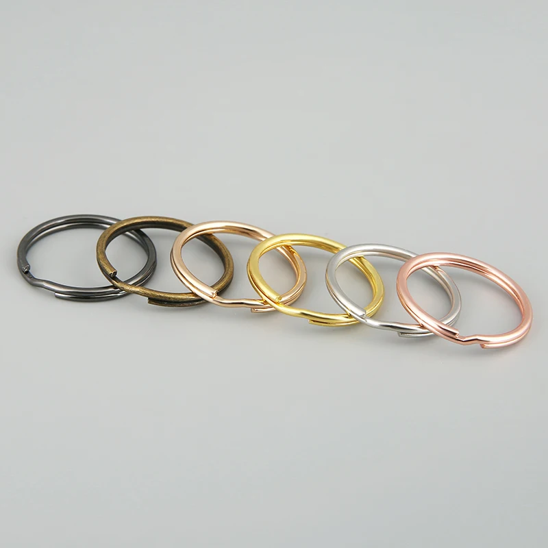 

1Pack/lot Gold Black Metal Keychain Ring Split Key Ring Keyfob Key Holder Rings For Women Men DIY Key Ring Accessories Wholesale