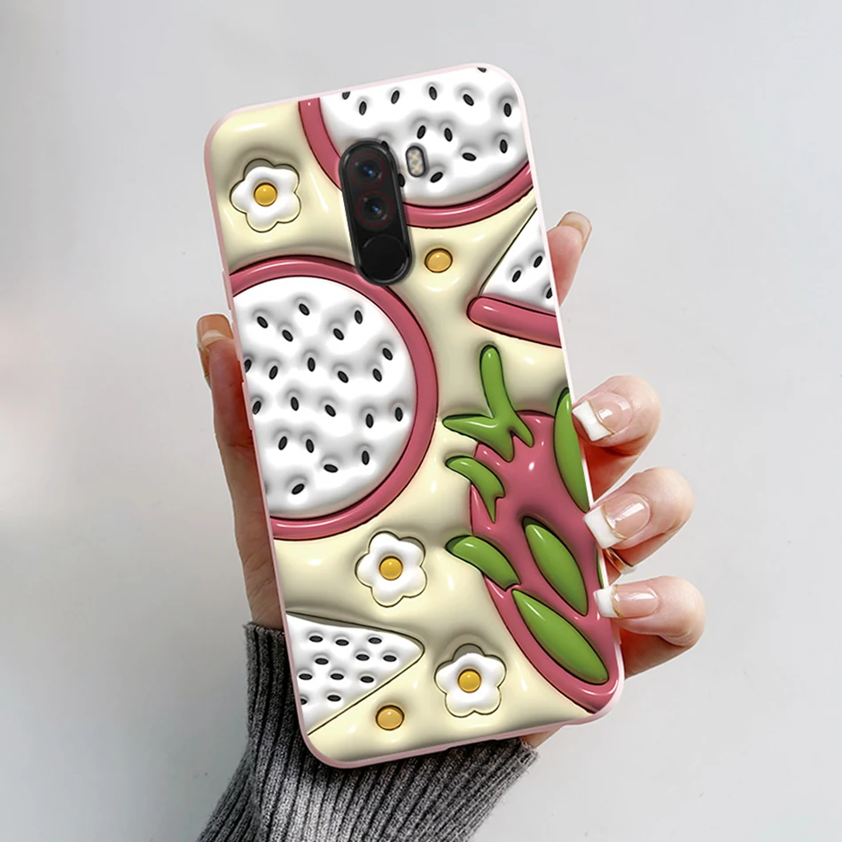 Cute Bear and Frog Cartoon Shockproof Phone Case - Soft Silicone TPU Back Cover for Xiaomi Poco Pocophone F1
