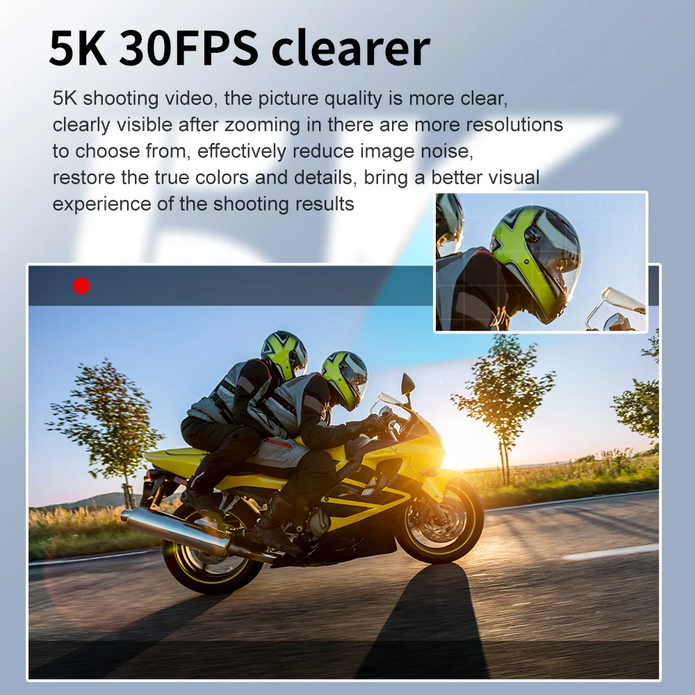CERASTES Action Camera 5K 4K 60FPS WiFi Anti-shake Dual Screen 170&deg; Wide Angle 30m Waterproof Sport Camera with Remote Control action camera