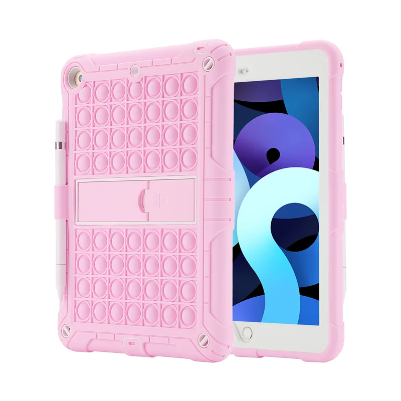 Для IPad Pro 9,7 дюйма 2017 2018 Ipad air2 Ipad 5 6 силиконовый чехол Pop Fidget Push It создает пузырьки с подставкой + плечевым ремнем