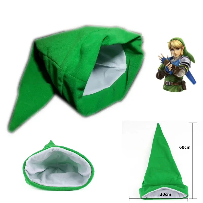 Spiel Anime Legends Of Zelda Grün Plüsch Hut Cartoon Cosplay Link Hut Weihnachten Geschenk Party Halloween