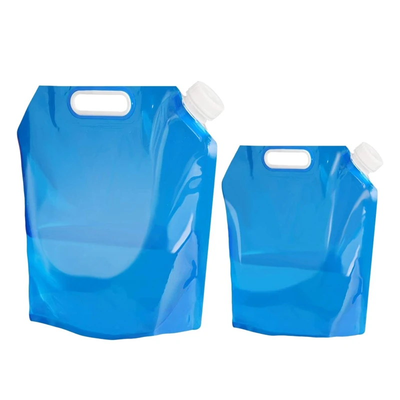 

New-Folding Water Container Collapsible Water Carrier Tank Storage For Sport Camping Hiking Picnic BBQ And Car 4 X5L+4 X10L