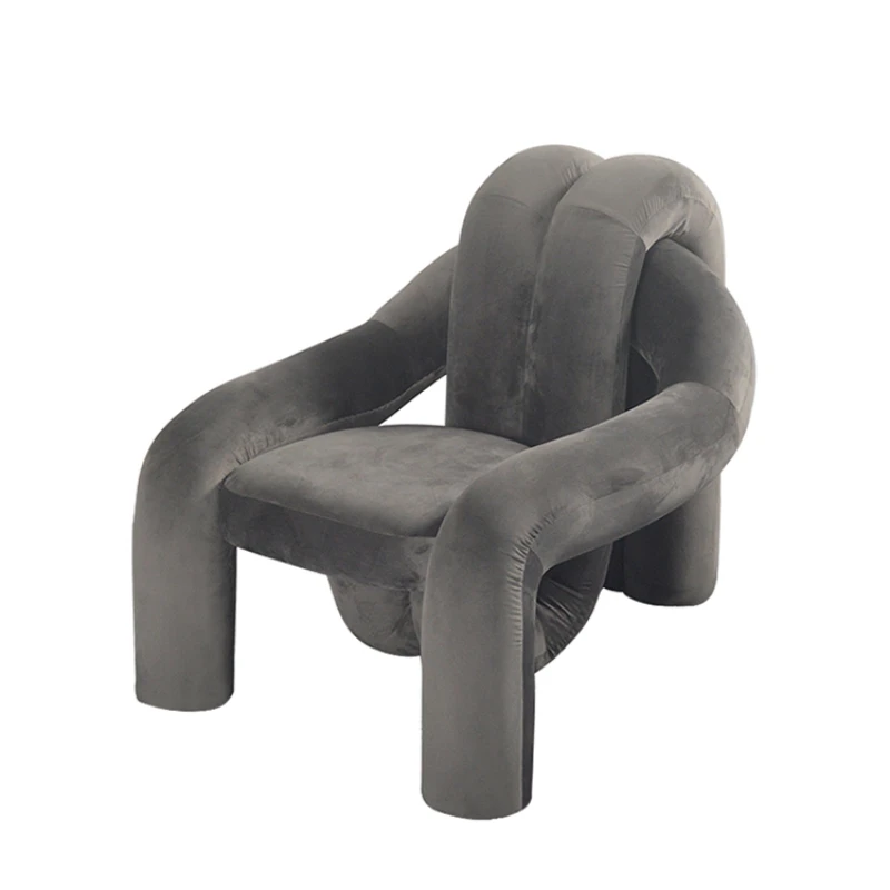 

Simple Metal Fabric Special-Shaped Soft Bag Leisure Lazy Bone Living Room