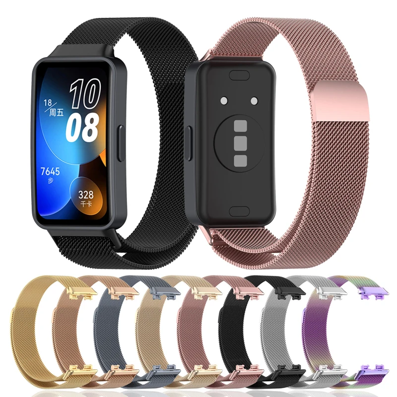 

Milan Magnetic Loop Strap For Huawei Band 8 Smart Watch Wristband Replacement Bracelet For Huawei Band 8 Metal Wrist Straps