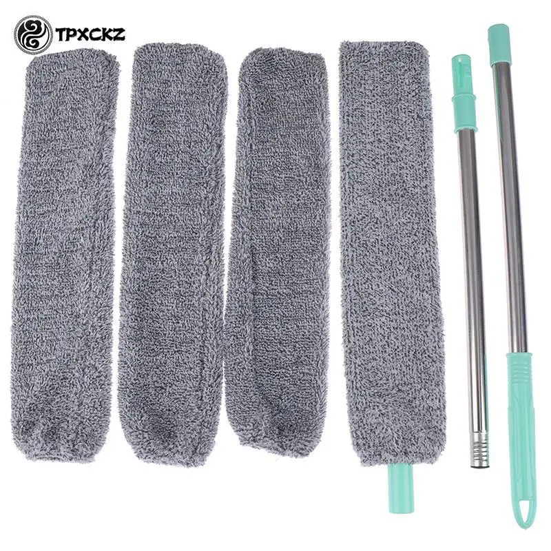 Long Crevice Underbed Dust Brush Microfiber Duster Tool Retractable