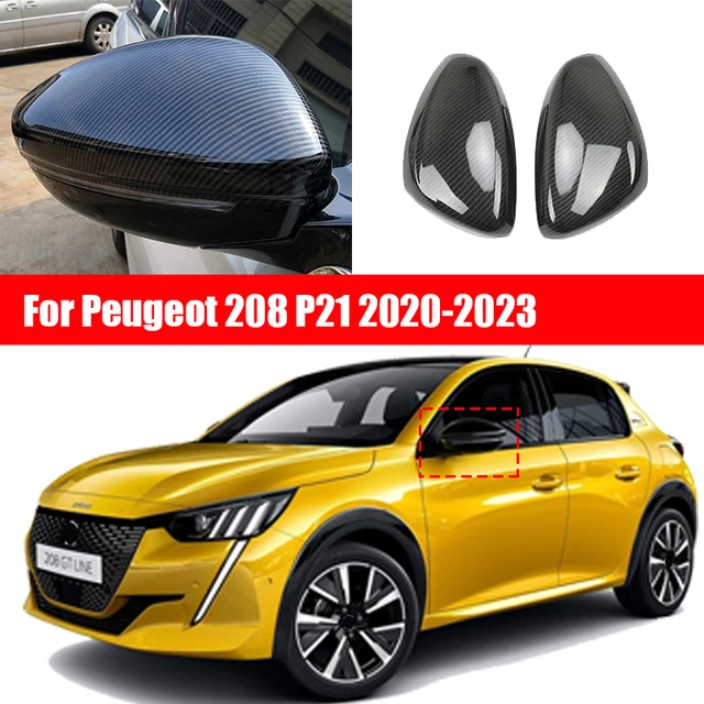 exterior rearview mirror cover pasting ABS rearview mirror housing For the Peugeot  208 GT line e208 P21 MK2 2020 2021 2022 2023 - AliExpress