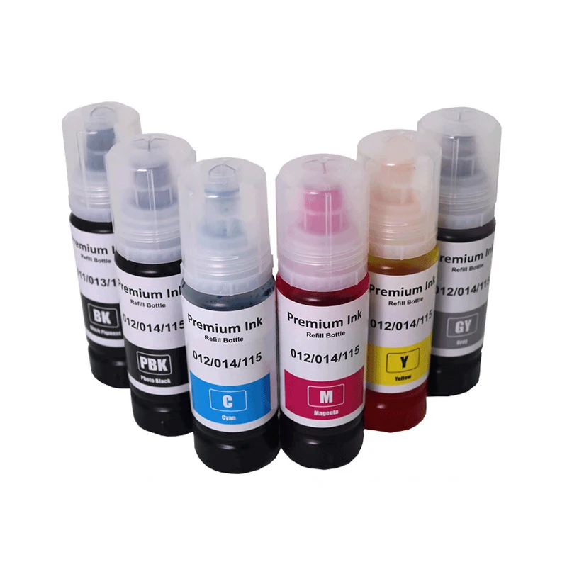 Refill Ink 70ML for Epson L8160 L8168 L8180 L8188 ET-8500 ET-8550 EW-M873T EW-M973A3T 552 554 011 012 013 014 114 115 116 printer supplies,ink cartridge,inkjet ink cartridge