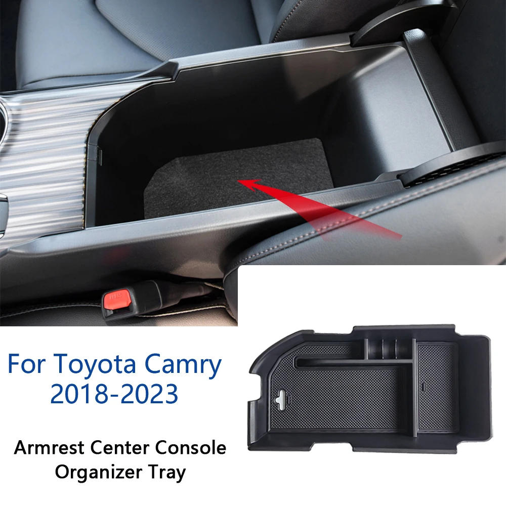 Support de boîte de rangement pour console centrale d'accoudoir, accessoires intérieurs de voiture, adapté pour Toyota Camry XV70, 2018, 2019, 2020, 2021, 2022