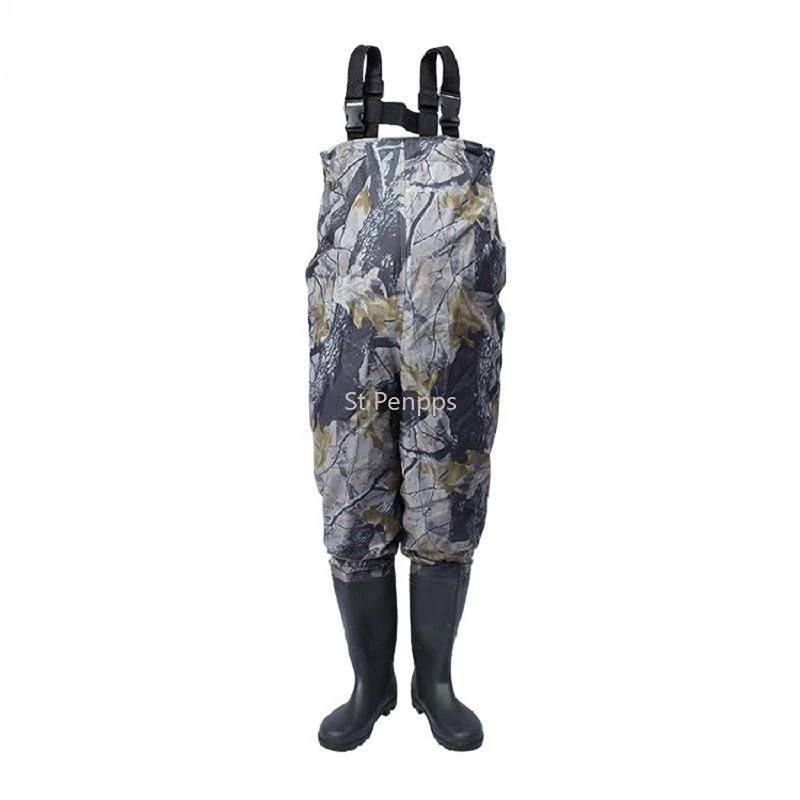 Adult Siamese Fishing Pants Half Body Waterproof Underwater Pants