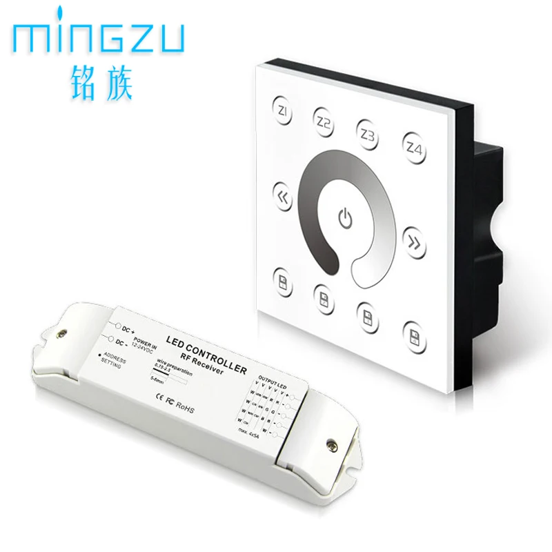 

DMX512 signal panel P5X Glass touch switch Brightness dimming of single color lamp LED Wall Washer or LED strip light controller