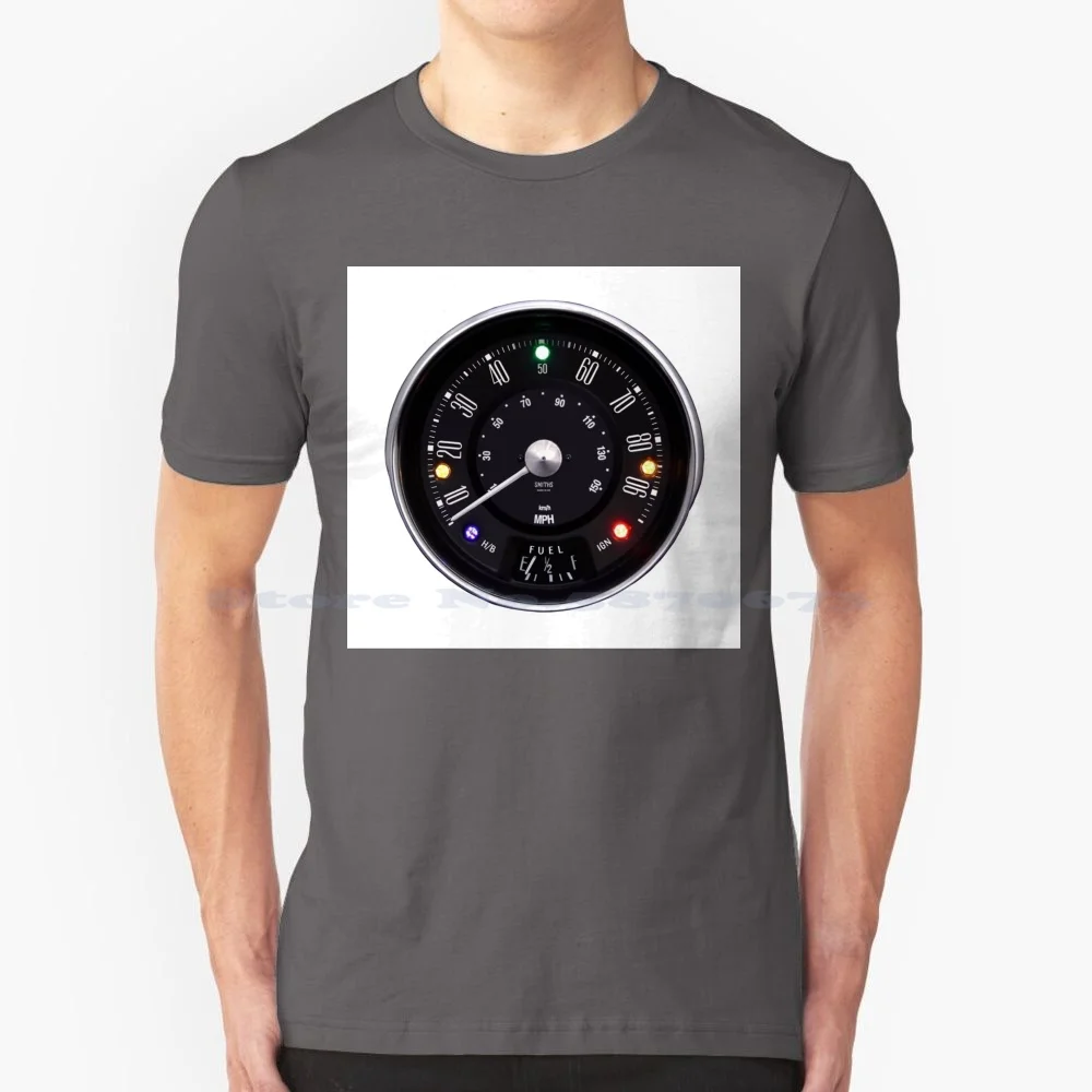 Smiths 90Mph Tacho Black Face T Shirt 100% Cotone Tee Austin Morris Mini 1275Gt Rachel Vauxhall