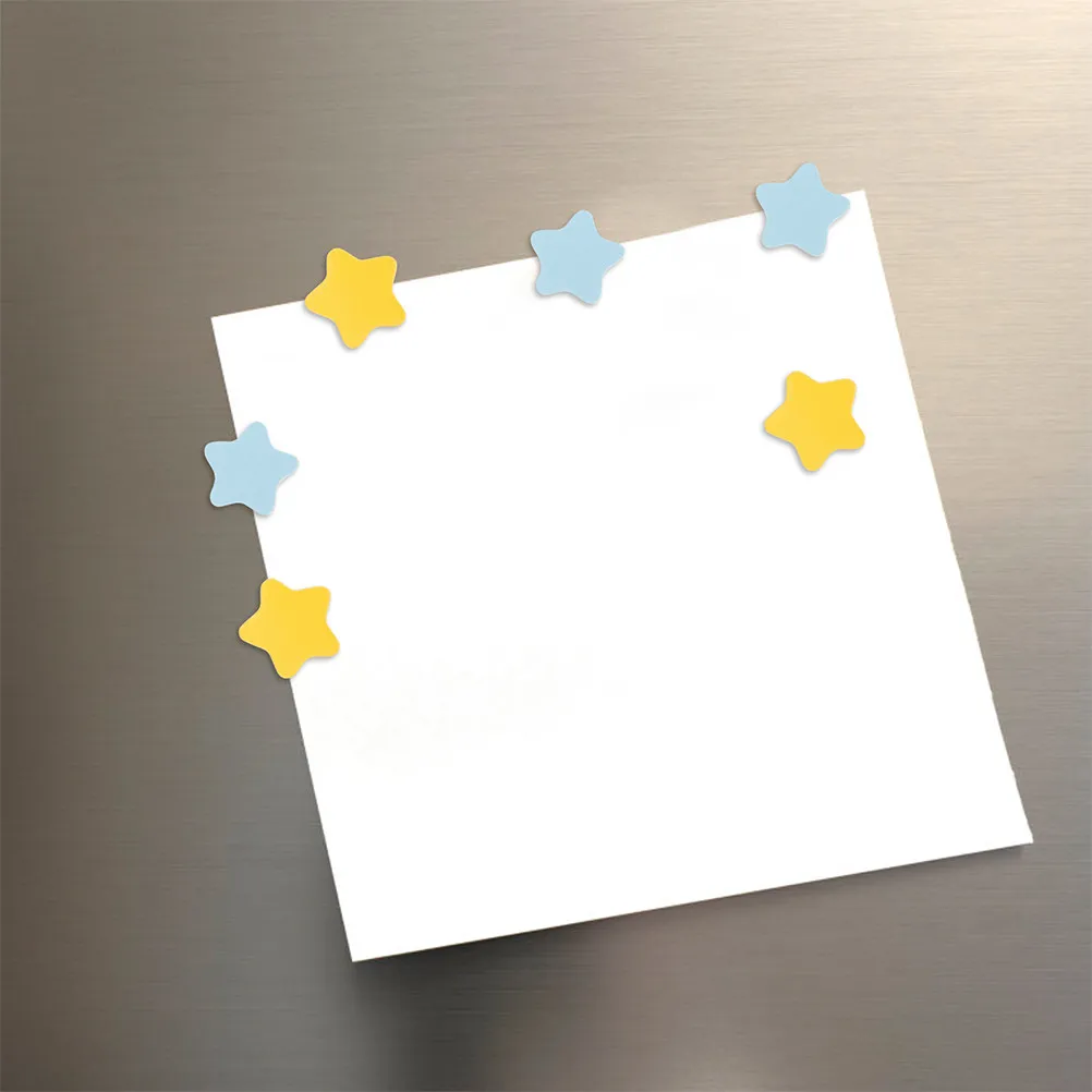 100Pcs 보상 차트 스티커용 자기 자석 별 모양 스티커, 동기 부여 교실 장식, 냉장고 화이트보드 표면, 학생 성과 표시용