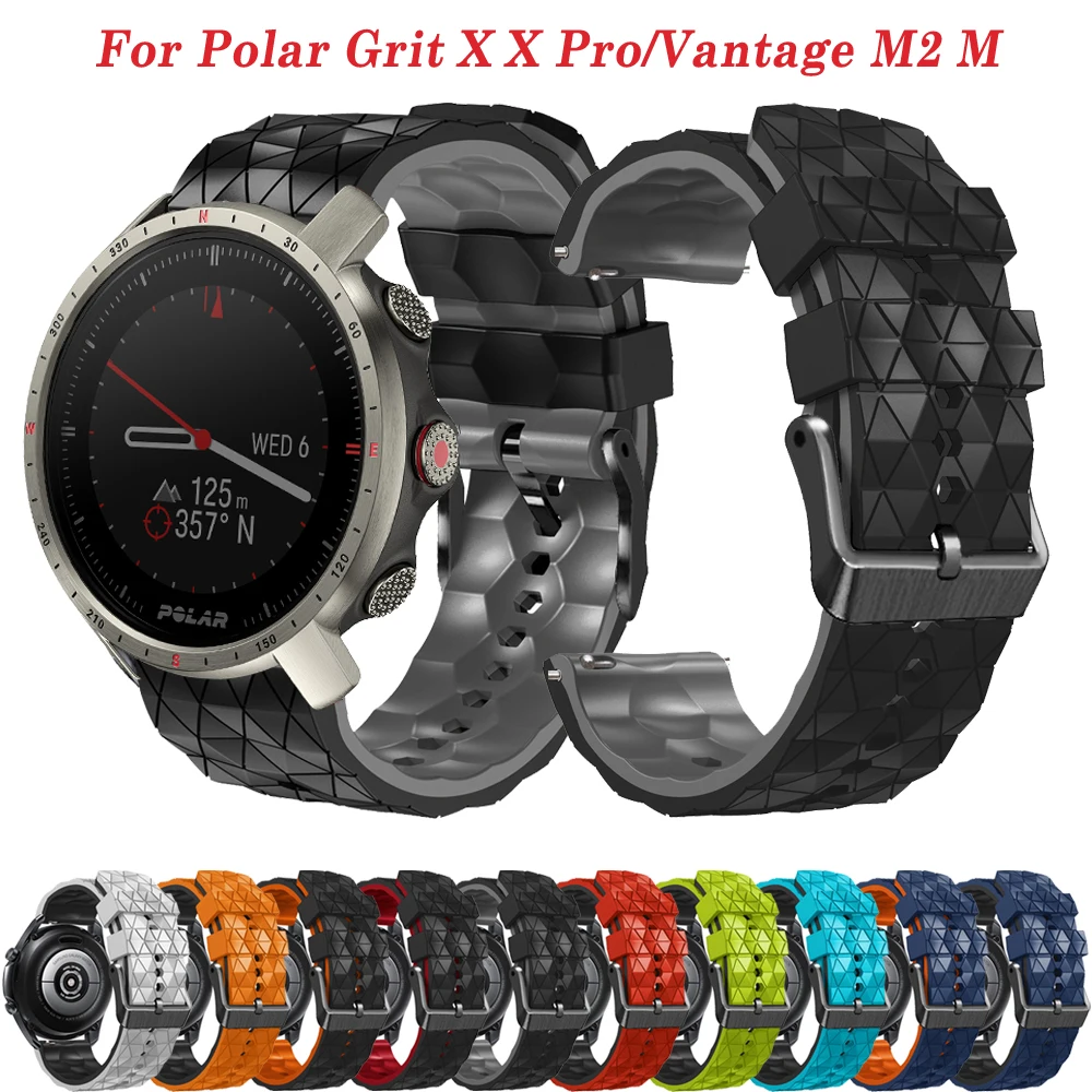 

Replacement 22mm Silicone Smart Watch Band For Polar Vantage M2 M /Grit X Pro Titan Wristband Accessories Bracelet Sports Strap