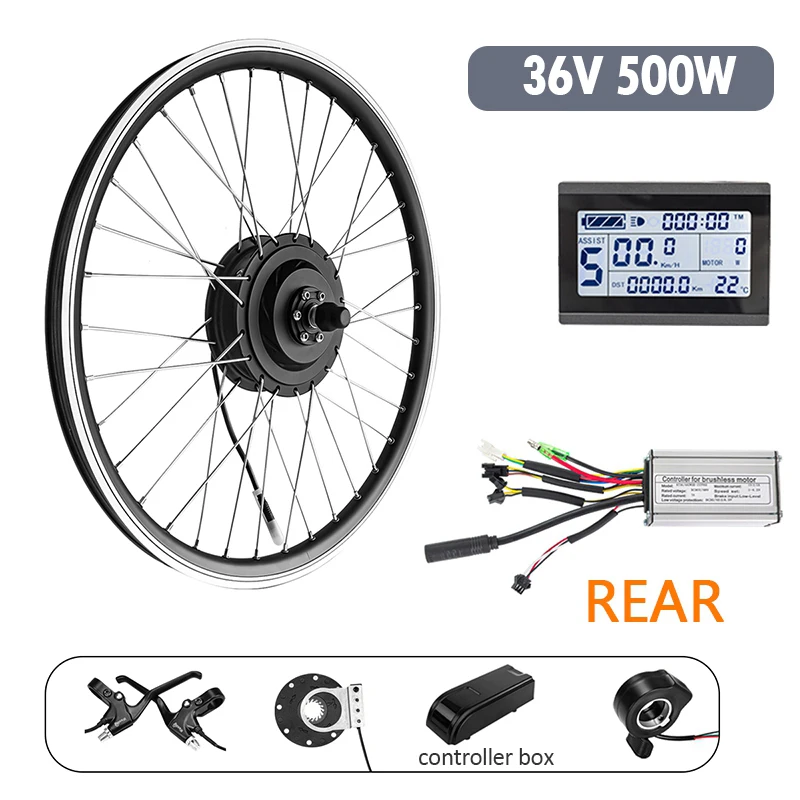 20インチ電動自転車コンバージョンキット、36V 250WフロントEバイク