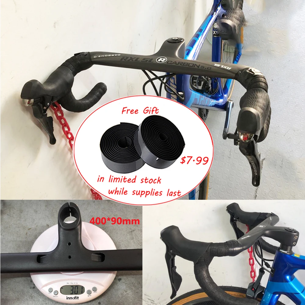 ロードバイク　カーボンハンドル TOSEEK ハンドル カーボンハンドル ZXB-TWO カーボン ドロップハンドル