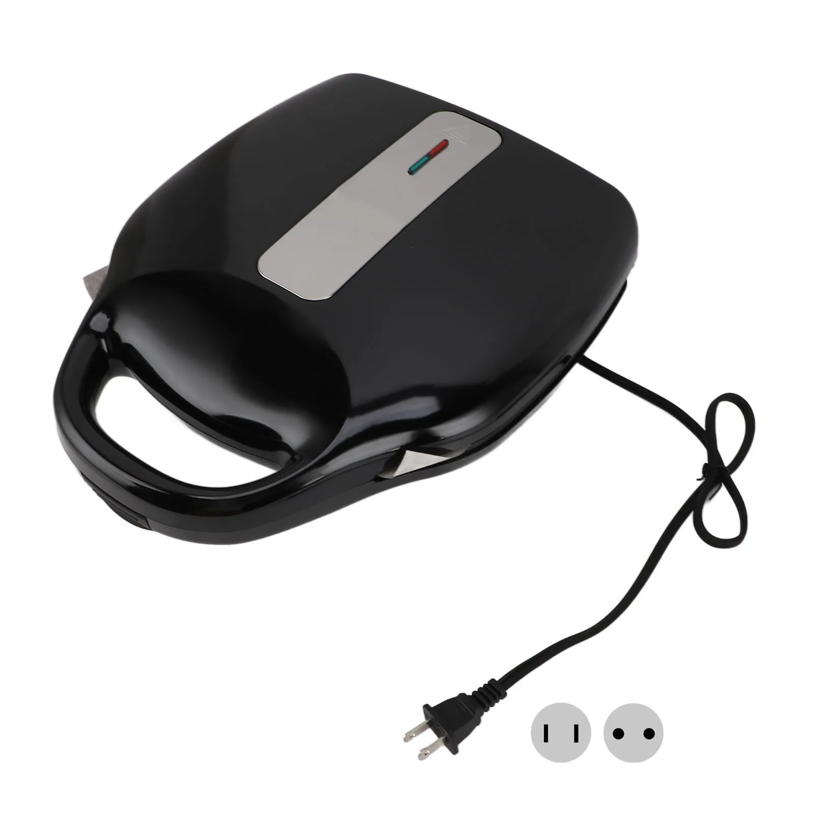 1400W Electric Pancake Maker 6 Slots 3.5in Dual Sided Heating Antistick Smart Temperature Control Arepa Maker for Breakfast 2