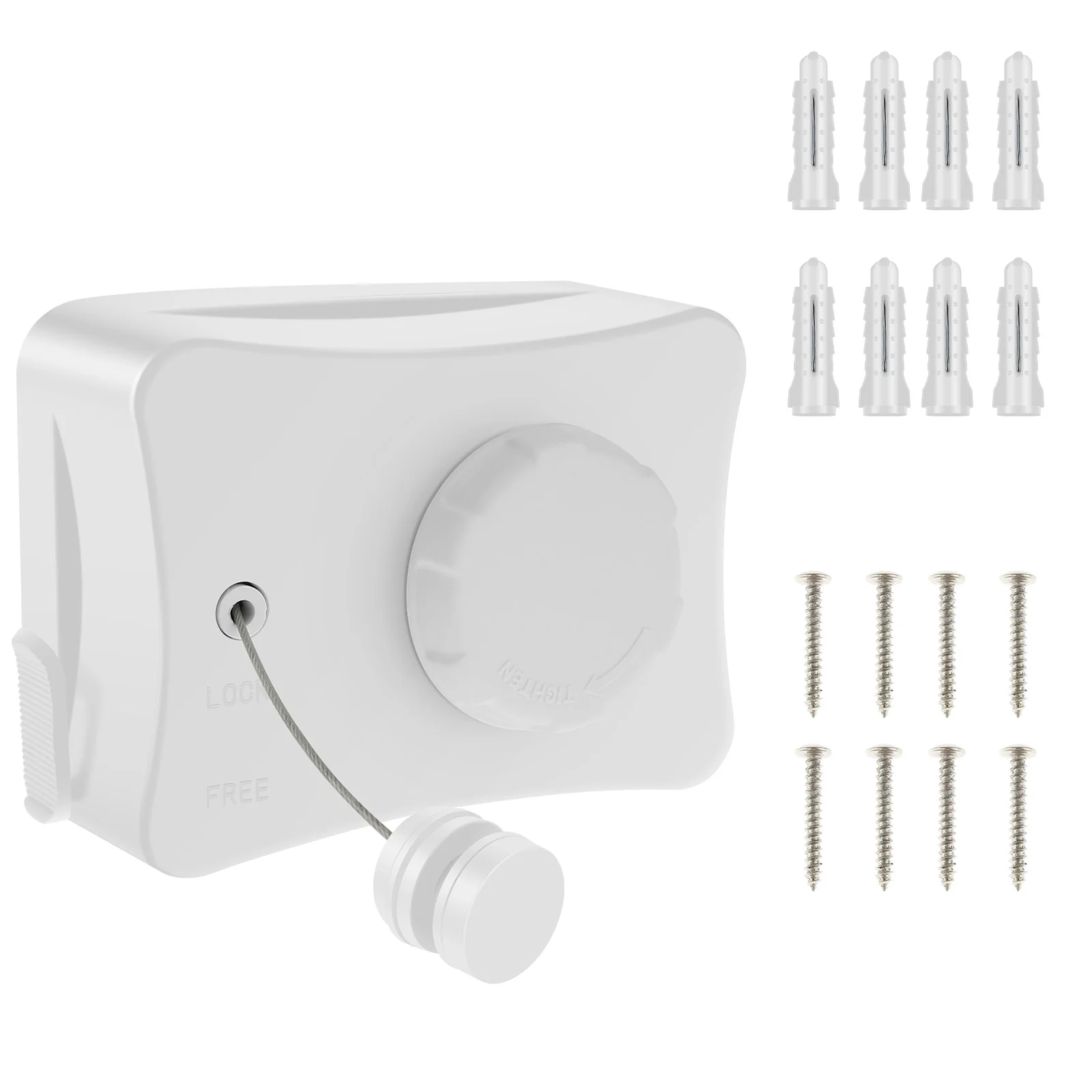 Retractable Clothesline 5M Anti-Sag Clothes Drying Laundry Line Indoor Space Saving Wall-mounted Invisible Clothesline clothing drying rope clothes drying line