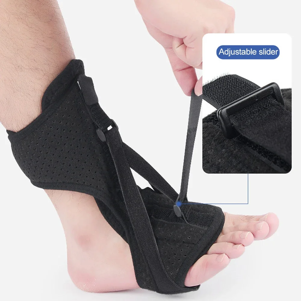 1PCS Plantar Fasciitis Night Splint Adjustable Orthotic Achilles Tendonitis Stretching Sling Foot Brace , Foot Drop , Tendinitis