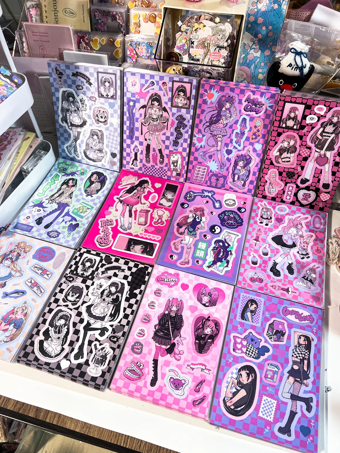 SKYSONICNewArrival6SheetsDecorativeStickersDomiGirlsJournals