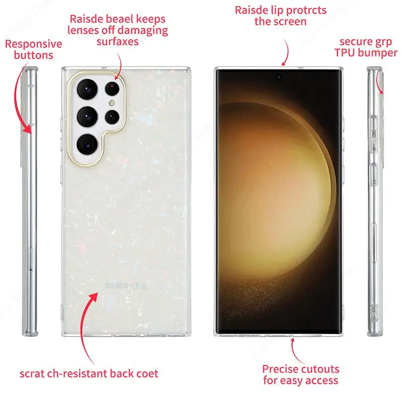 Étui de Protection pare-chocs pour Samsung Galaxy S24 S22 5G S23 FE Plus A54 A53 A34 A14 A52 A24 S 23 Ultra Funda_voghion.com
