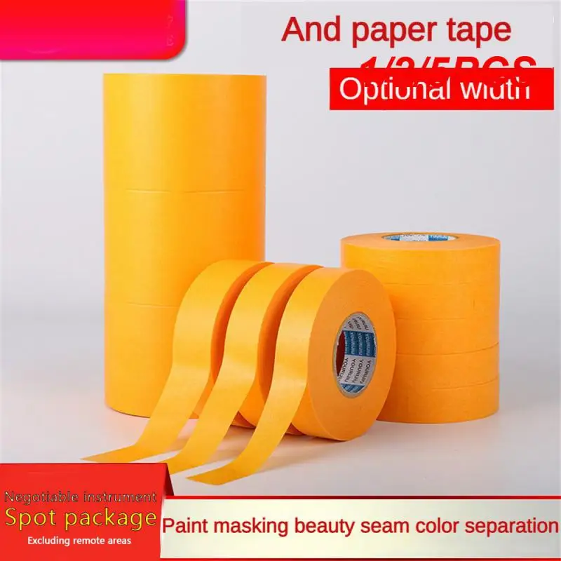 125PCSSprayPaintForDecorationPaterTapeYellowMaskingTape