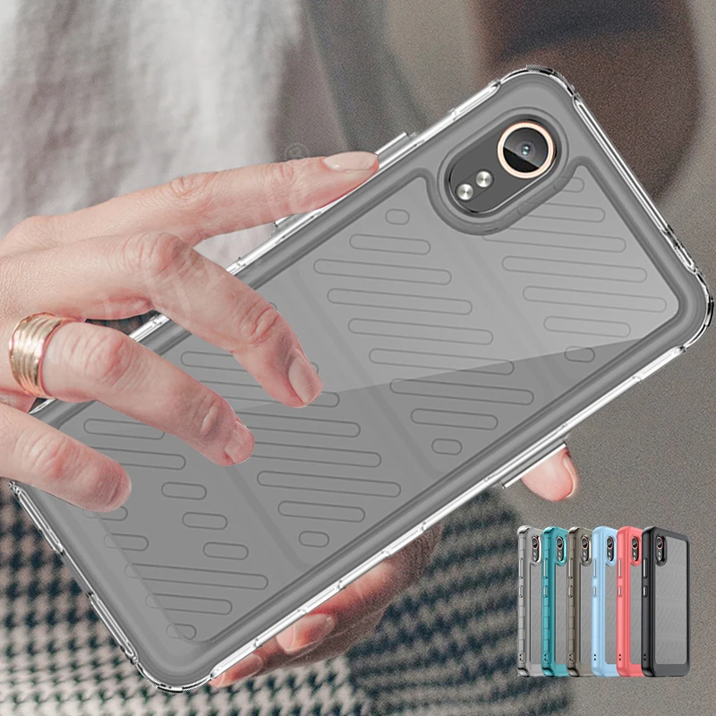 Per Samsung Galaxy Xcover 7 Custodia Cover Samsung Xcover 7 Capas Paraurti Antiurto Colore Trasparente Cornice Trasparente Samsung Xcover 7