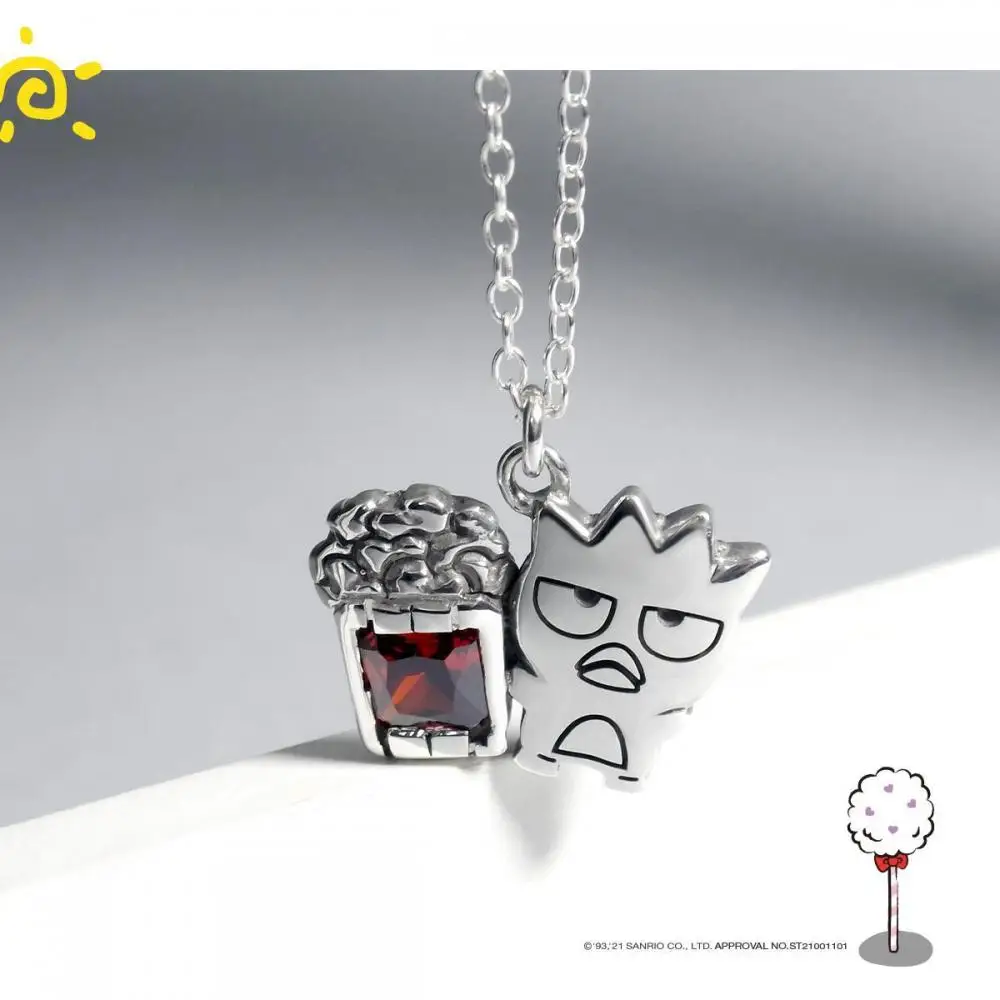 

Kawaii Sanrio ожерелье плохой Badtz-Maru аксессуары Милая красота аниме крутой пингвин кристалл парные ювелирные изделия Подарок на годовщину девушки