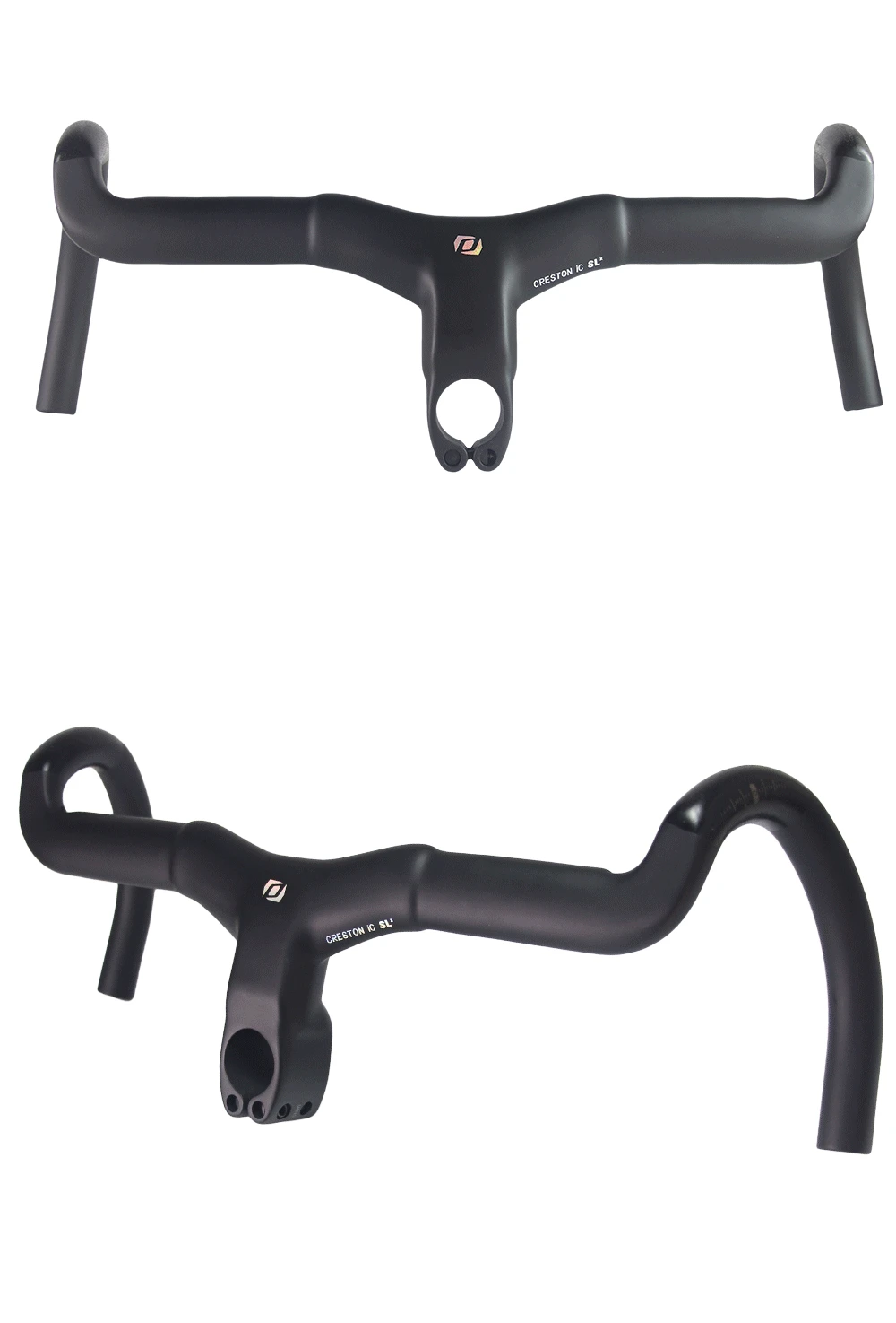 Cockpit Intégré Carbone Pour Gravel – 28,6/31,8mm, Guidon Interne Passage Câble 40cm