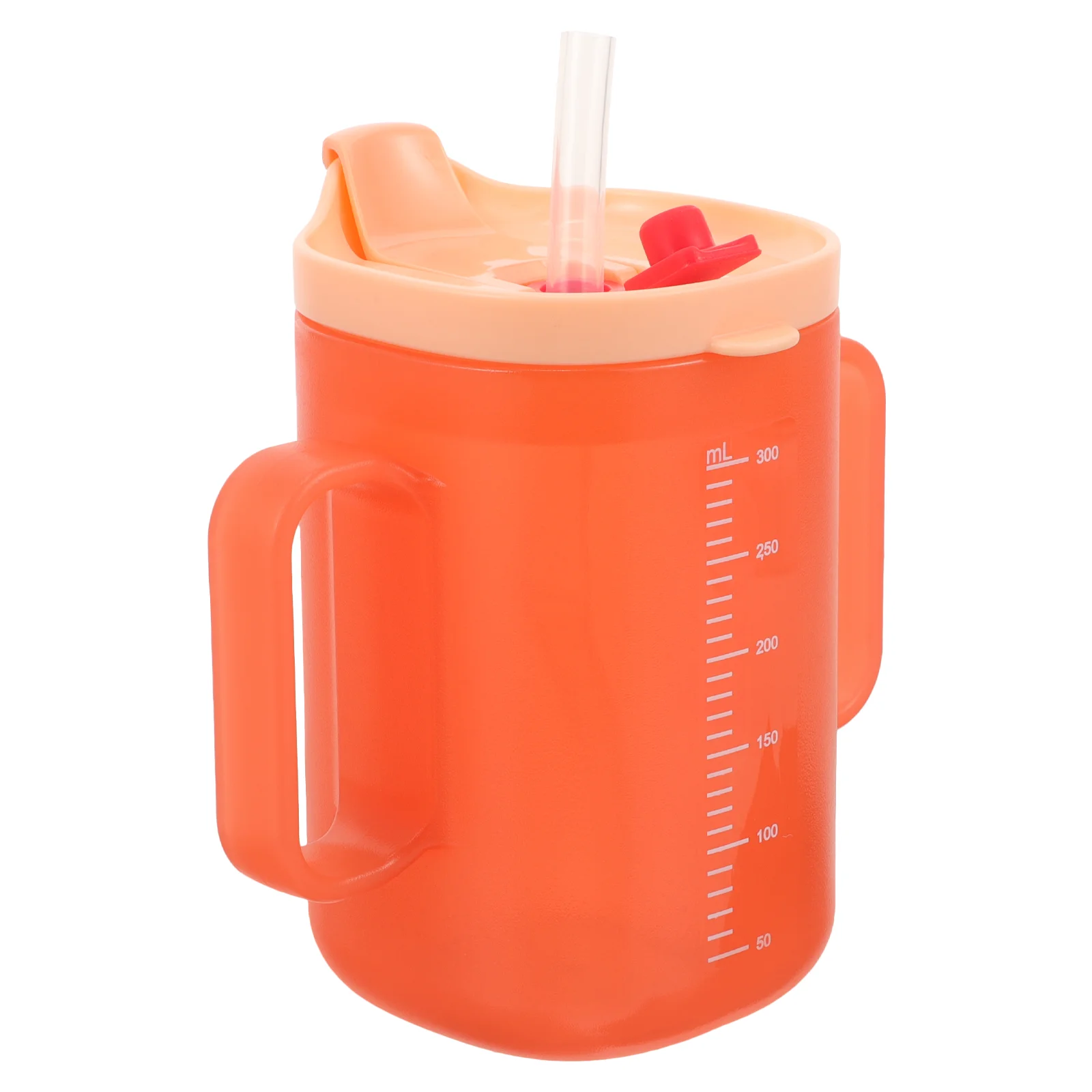 Elderly Care Cup Handicap Cups Sip Water Glasses Toddler Drinking Baby Mug Cartoon Straw Beaker