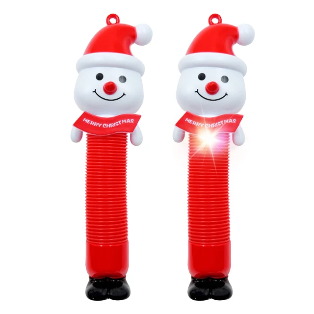 Tubos sensoriales flexibles para niños pequeños, juguetes sensoriales de  tubo de Santa Claus, juguetes de aprendizaje