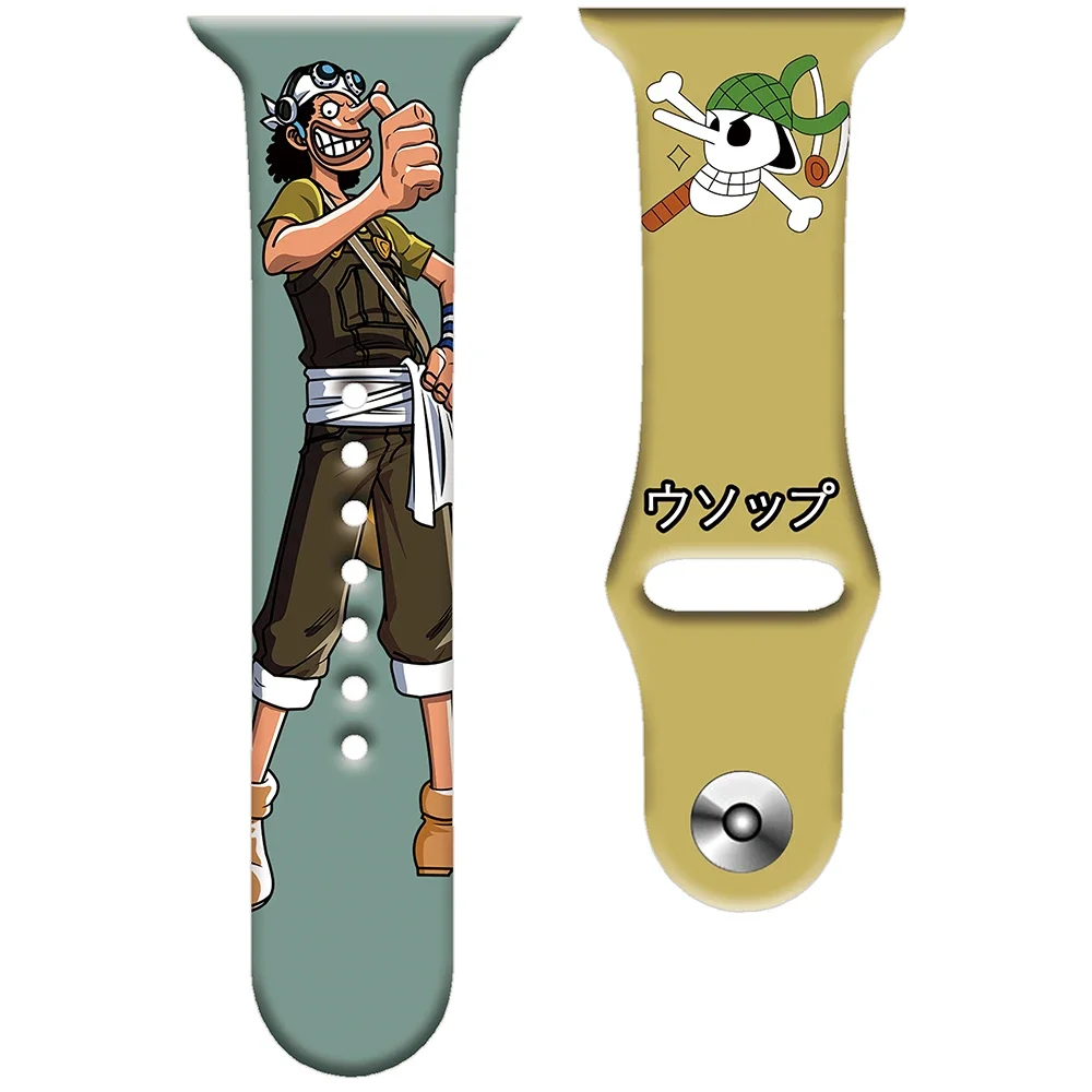ONE PIECE Luffy Zoro Silicone Strap for Apple Watch Band