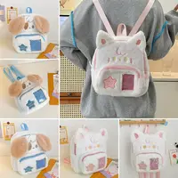1Pcs Durable Puppy Cat Plush Backpack Dog Sweet Children Backpack Cartoon Kid Schoolbag Girl School Student