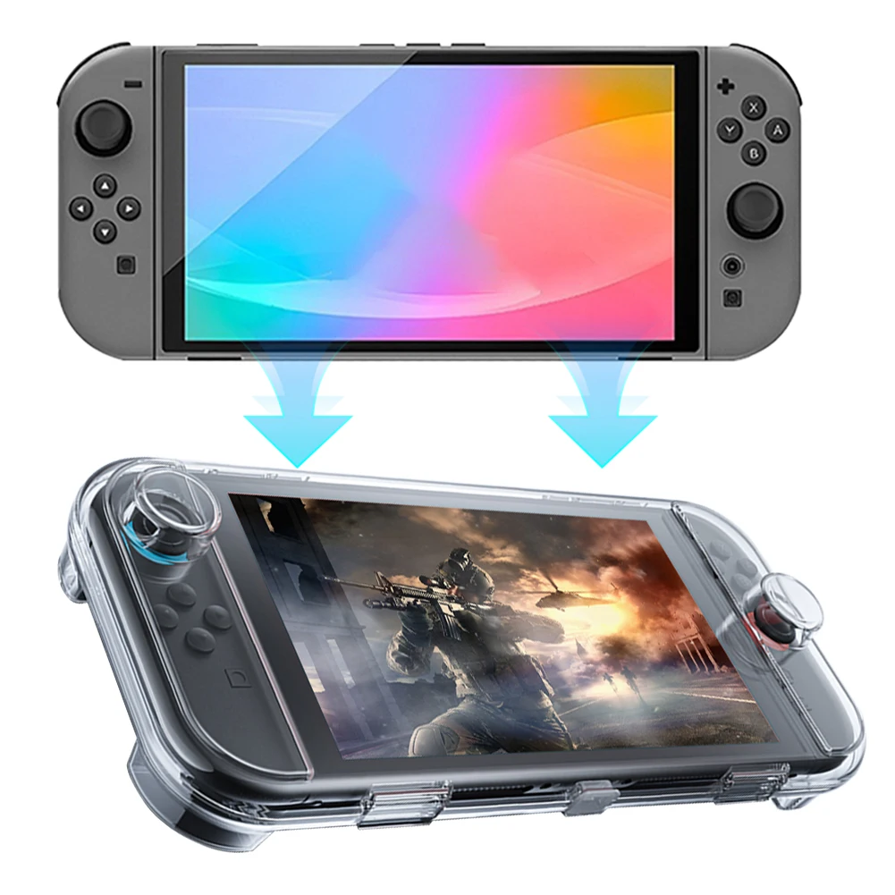 Clear Storage Case Holds 12 Game Cards Hard Shell Case Game Console Cover Slim Carrying Case for Nintendo for Switch 2