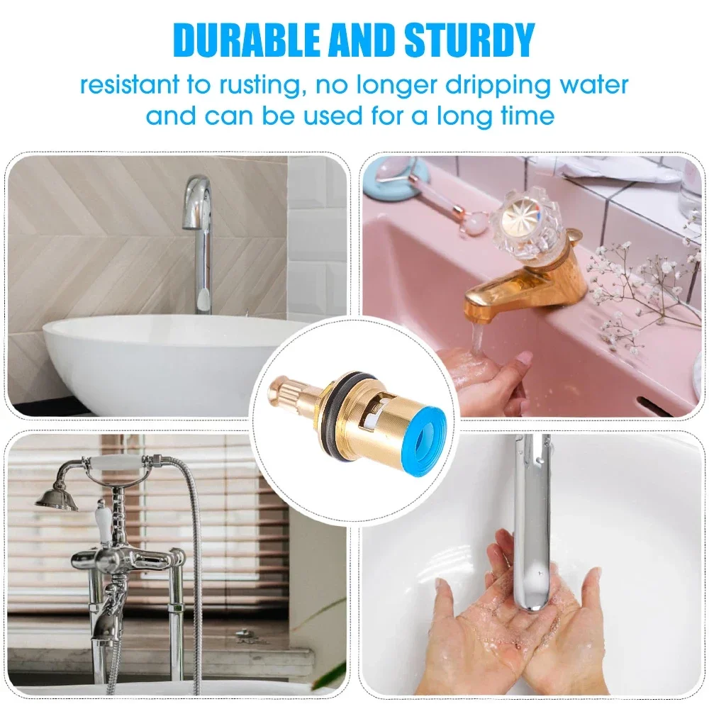 Faucet valve Faucet cartridge 10/1pcs Faucet Valves Replacement Universal Tap Valve Brass Cartridge Faucet Inner Valve For Household Bathroom Kitchen Supplies