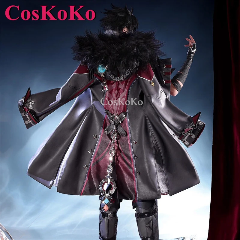 CosKoKo Wriothesley Cosplay Anime Genshin Impact Costume Handsome Gorgeous Combat Uniform Halloween Party Role Play Clothing New