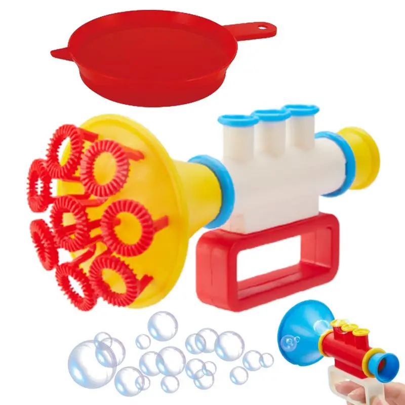 

Mini Portable Bubble Blower Machine Small Bubble Machine Speaker High Output Trumpet Toy Funny Party Favors For Kids Playing