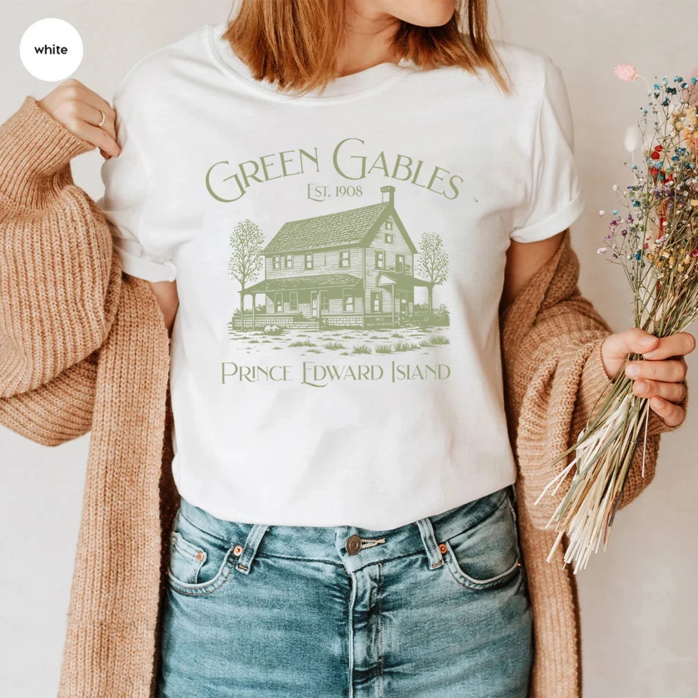 Anne of Green Gables Shirt Anne with An E Light Academia T-shirt Green Gables Fandom Shirts Bookstagram Tees Unisex Bookish Tops