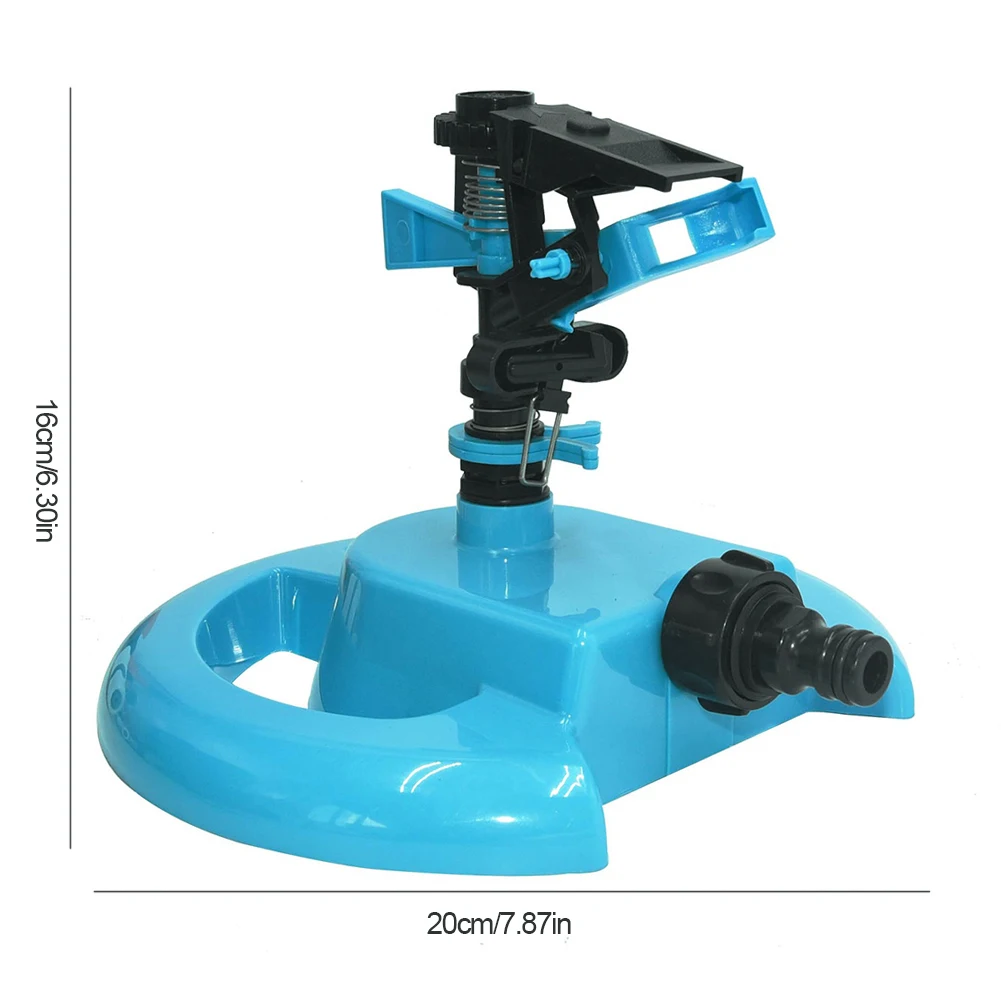 360 Degree Rotary Sprinkler Adjustable Irrigation Sprinkler Large Coverage Area Water Sprayer Water-saving for Yard Lawn Garden